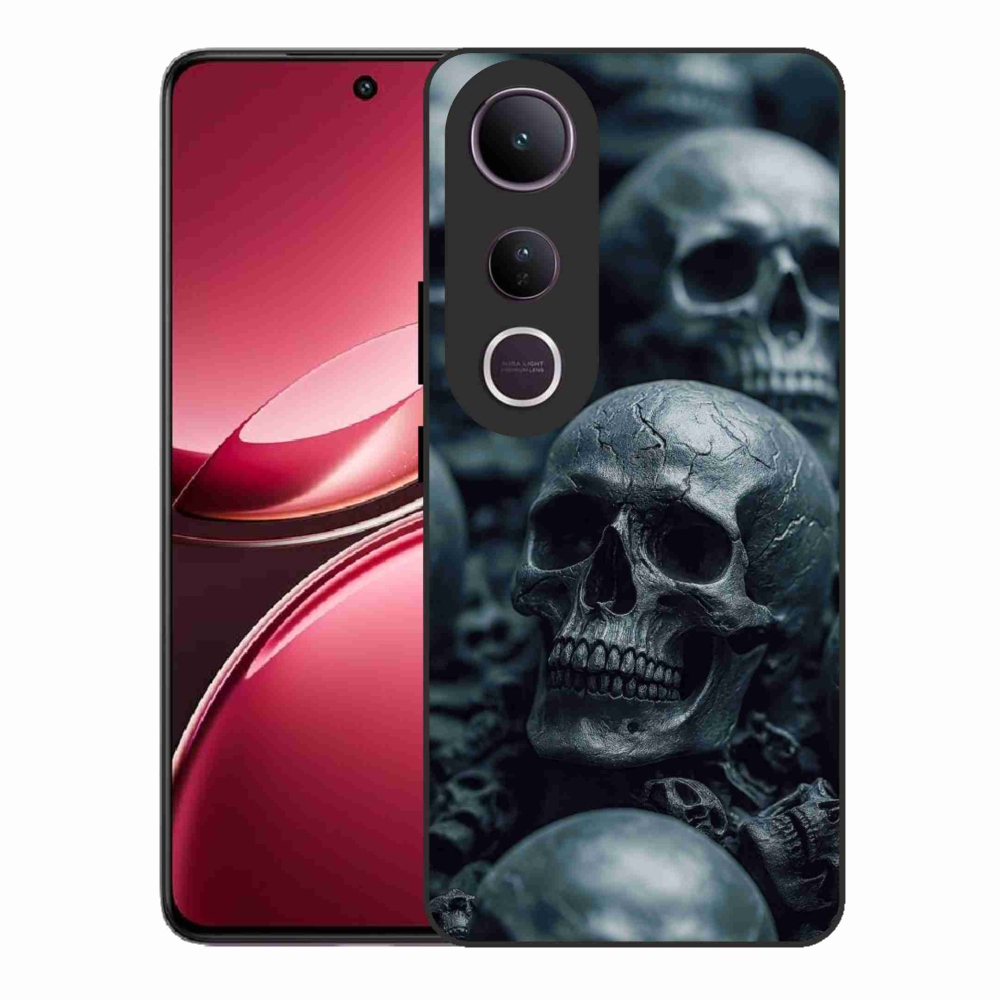Gélový kryt mmCase na Vivo V50 Lite 4G/5G - lebka 2
