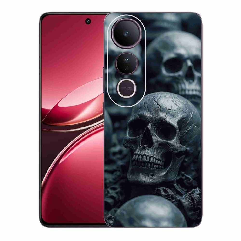 Gélový kryt mmCase na Vivo V50 Lite 4G/5G - lebka 2