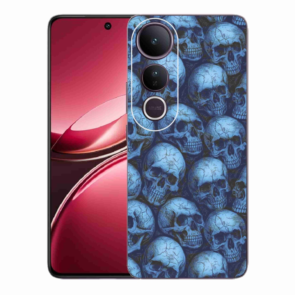 Gélový kryt mmCase na Vivo V50 Lite 4G/5G - lebky