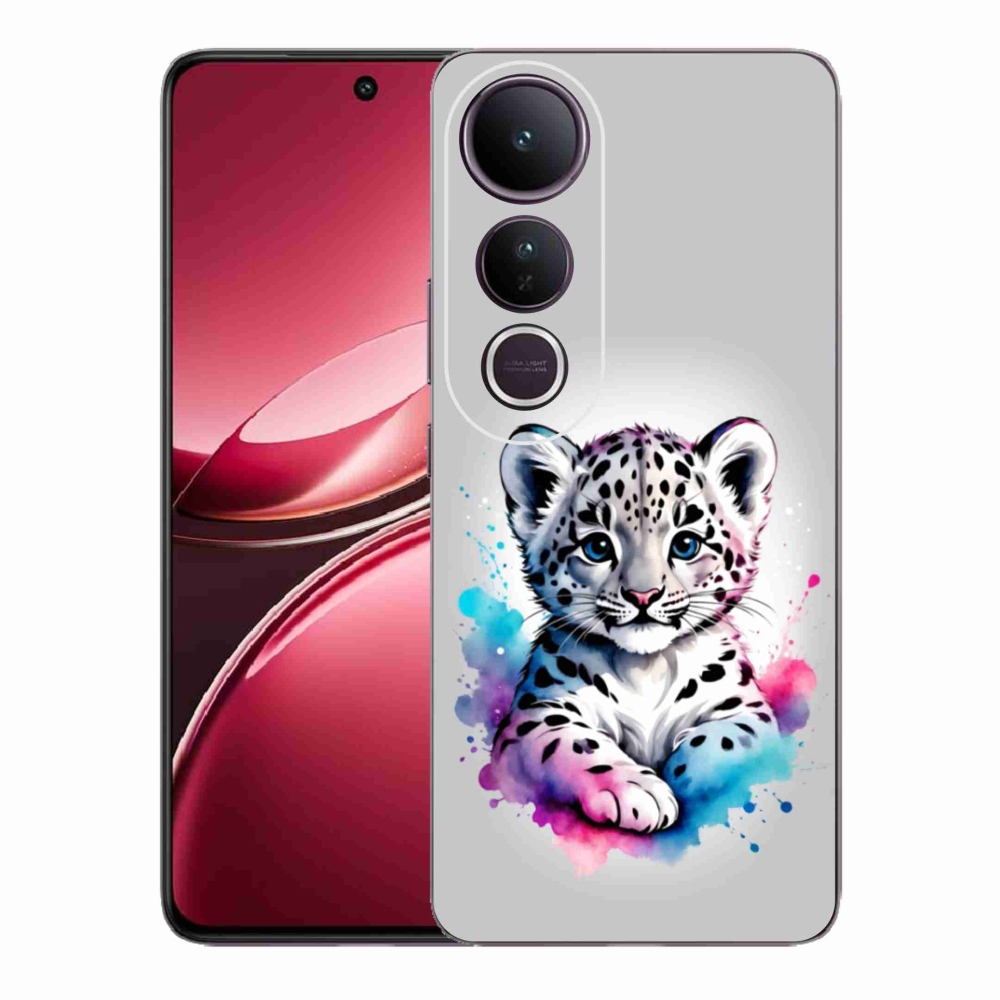 Gélový kryt mmCase na Vivo V50 Lite 4G/5G - leopardej mláďa
