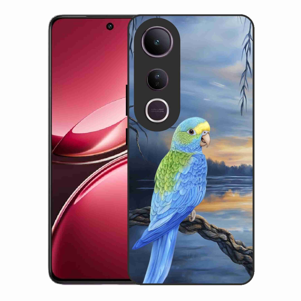Gélový kryt mmCase na Vivo V50 Lite 4G/5G - modrý papagáj