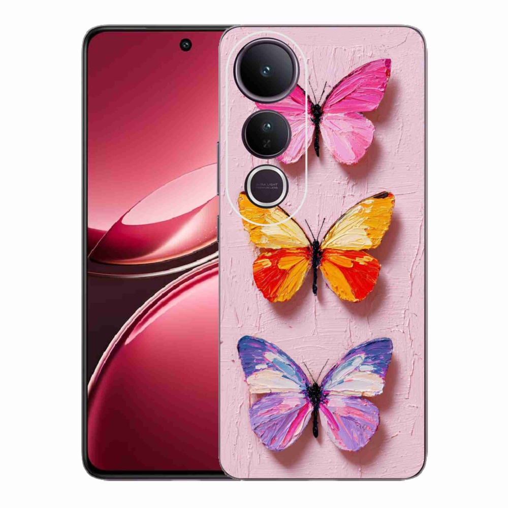 Gélový kryt mmCase na Vivo V50 Lite 4G/5G - motýlia trojica