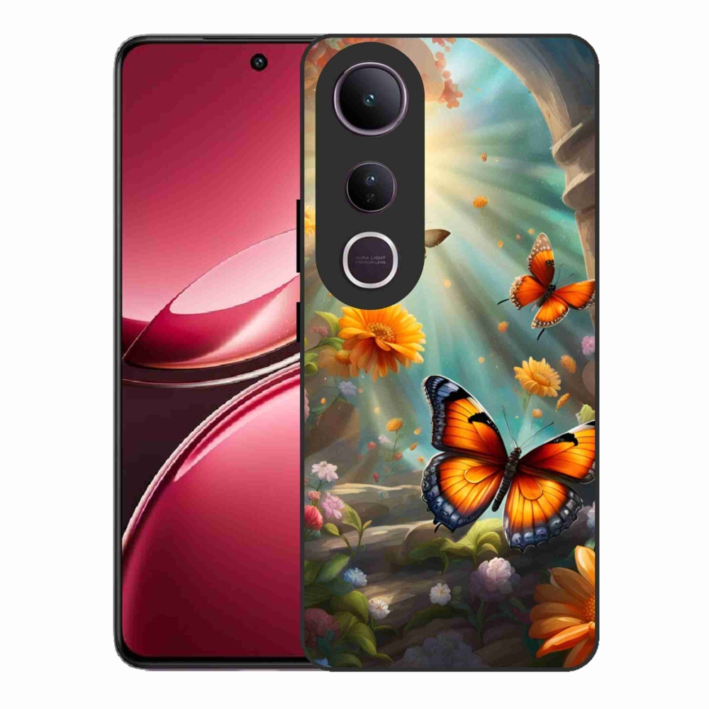 Gélový kryt mmCase na Vivo V50 Lite 4G/5G - motýlia záhrada 2