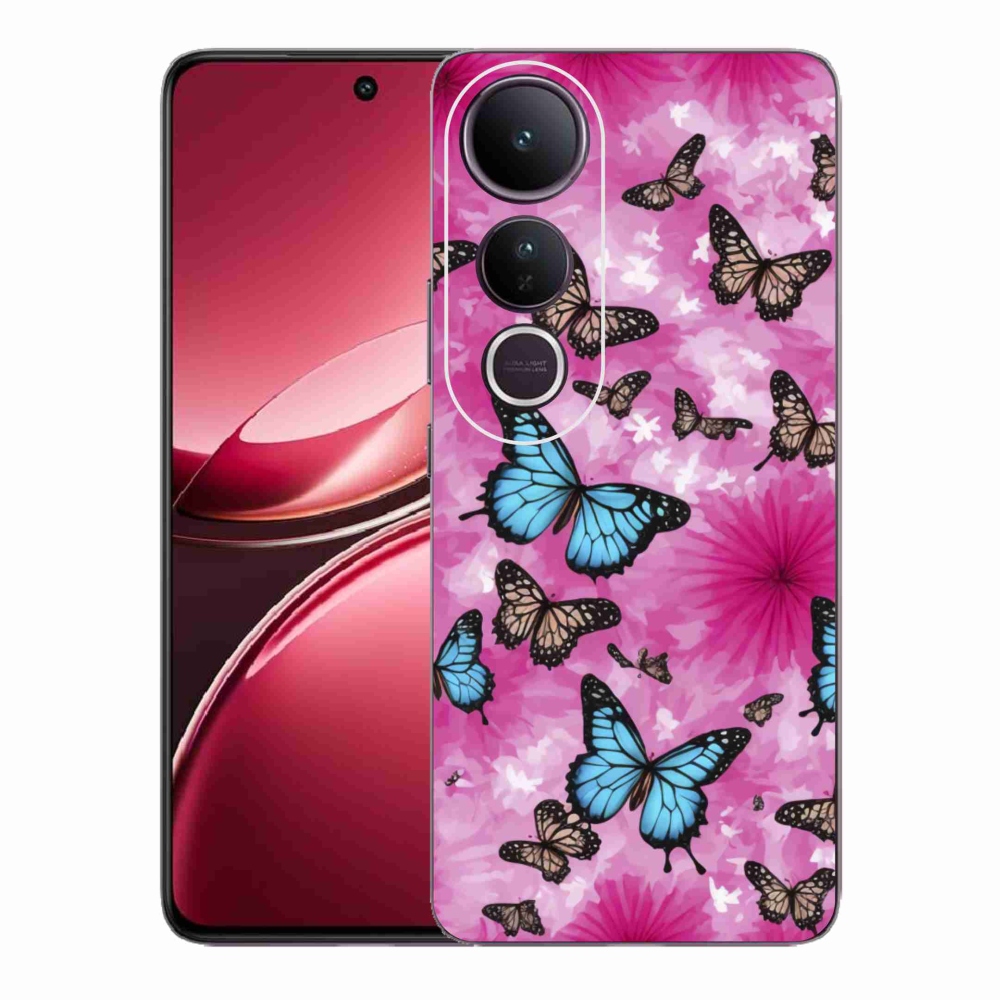 Gélový kryt mmCase na Vivo V50 Lite 4G/5G - motýlia záhrada