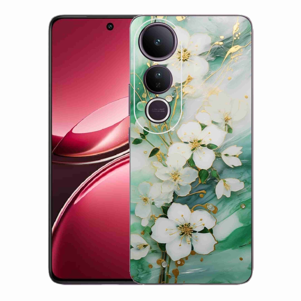Gélový kryt mmCase na Vivo V50 Lite 4G/5G - nežné kvety