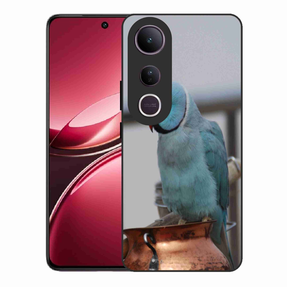 Gélový kryt mmCase na Vivo V50 Lite 4G/5G - papagáj Alexandr modrý