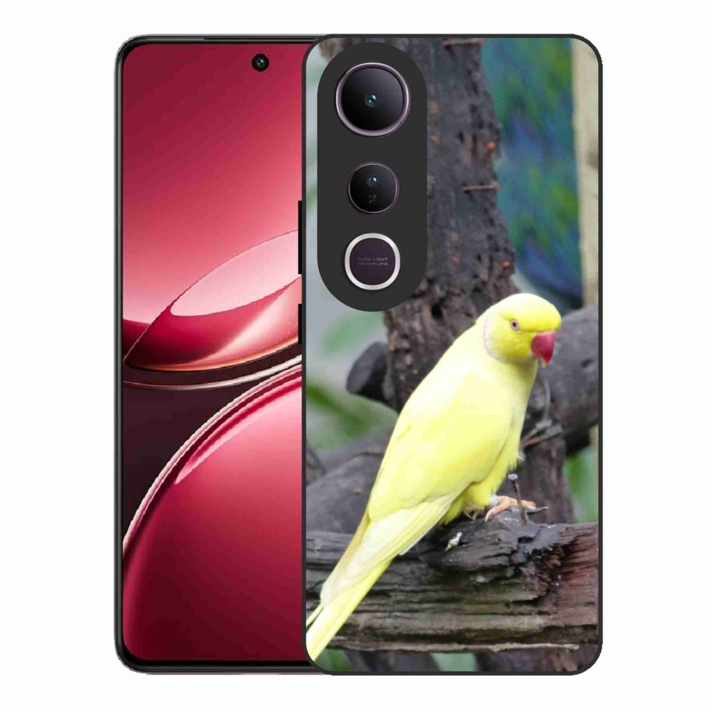 Gélový kryt mmCase na Vivo V50 Lite 4G/5G - papagáj alexander žltý