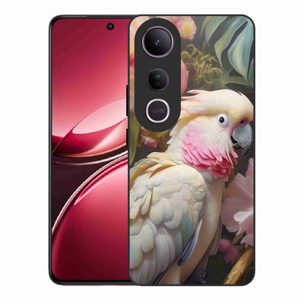 Gélový kryt mmCase na Vivo V50 Lite 4G/5G - papagáj kakadu ružový 2