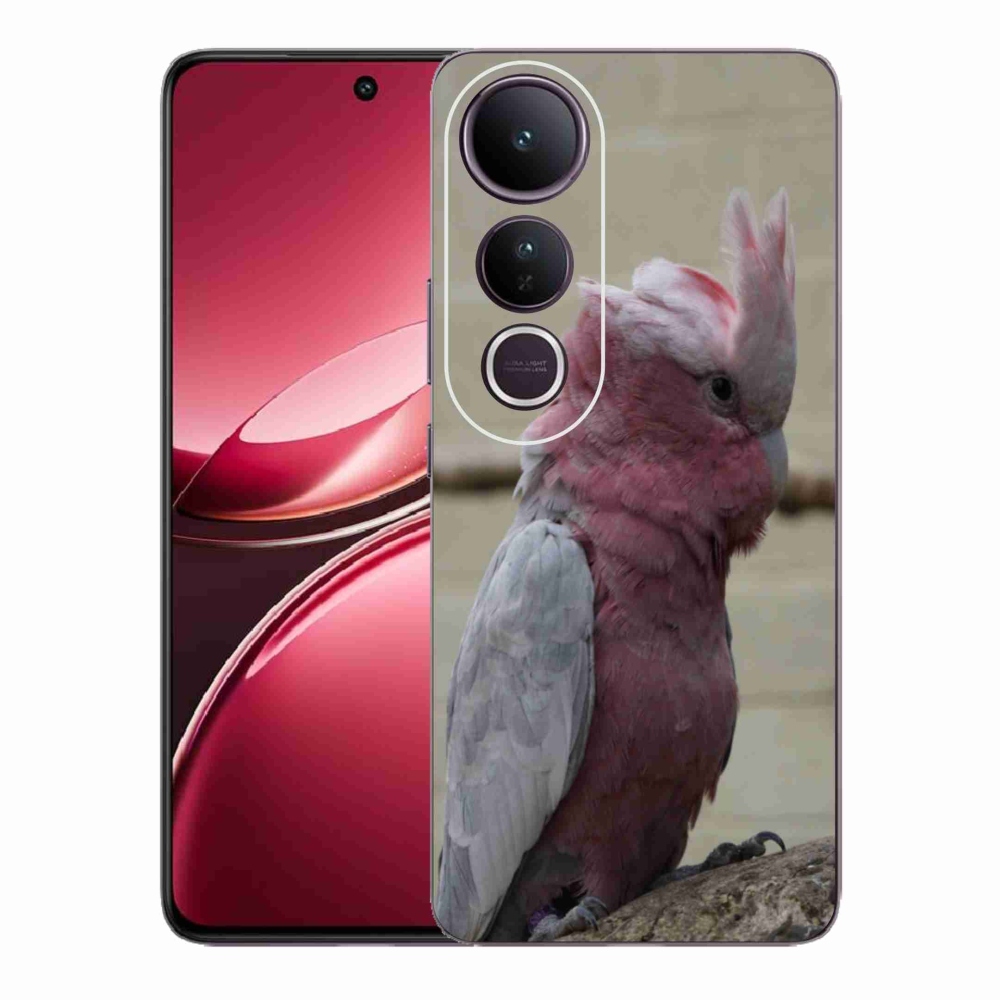 Gélový kryt mmCase na Vivo V50 Lite 4G/5G - papagáj kakadu ružový