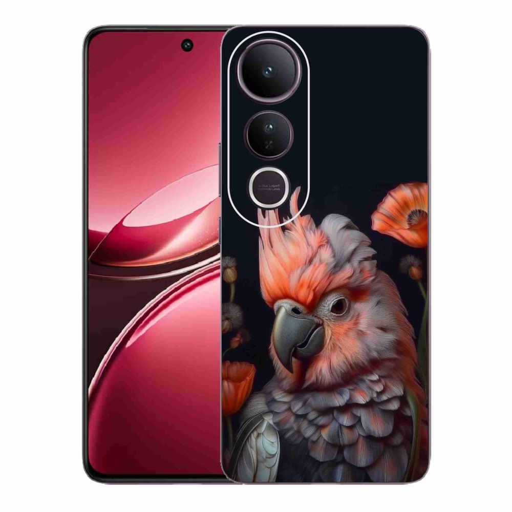 Gélový kryt mmCase na Vivo V50 Lite 4G/5G - papagáj kakadu vo farbách
