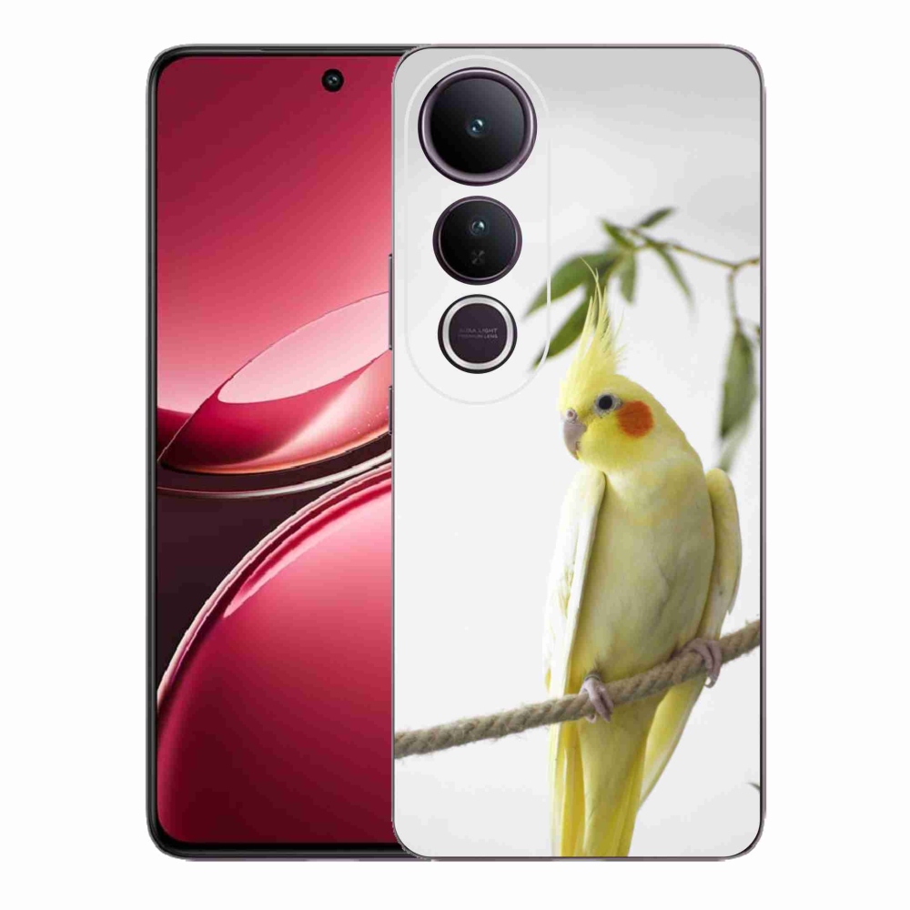 Gélový kryt mmCase na Vivo V50 Lite 4G/5G - papagáj korela chocholatá
