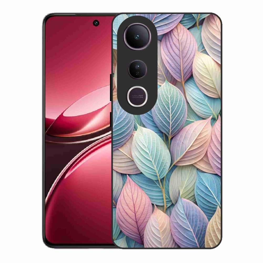 Gélový kryt mmCase na Vivo V50 Lite 4G/5G - pastelové listy