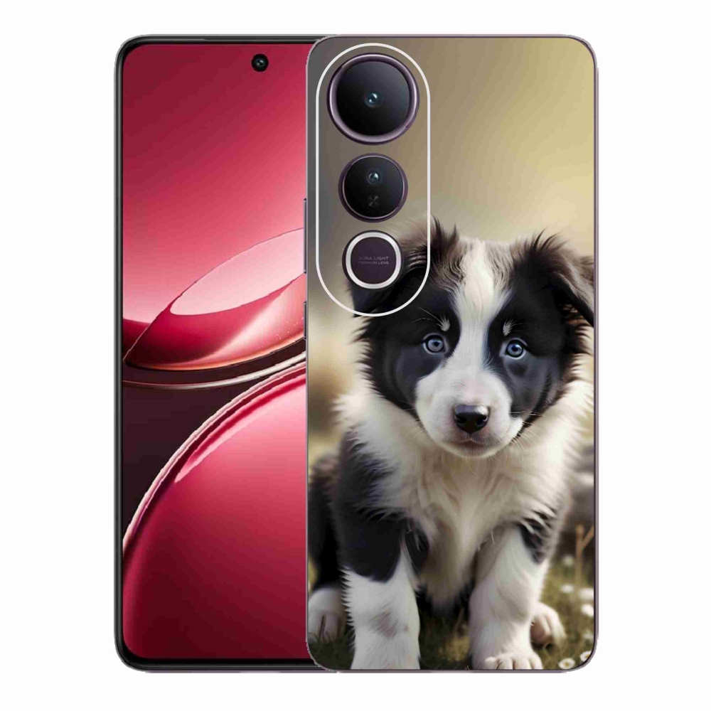 Gélový kryt mmCase na Vivo V50 Lite 4G/5G - roztomilá border kólia