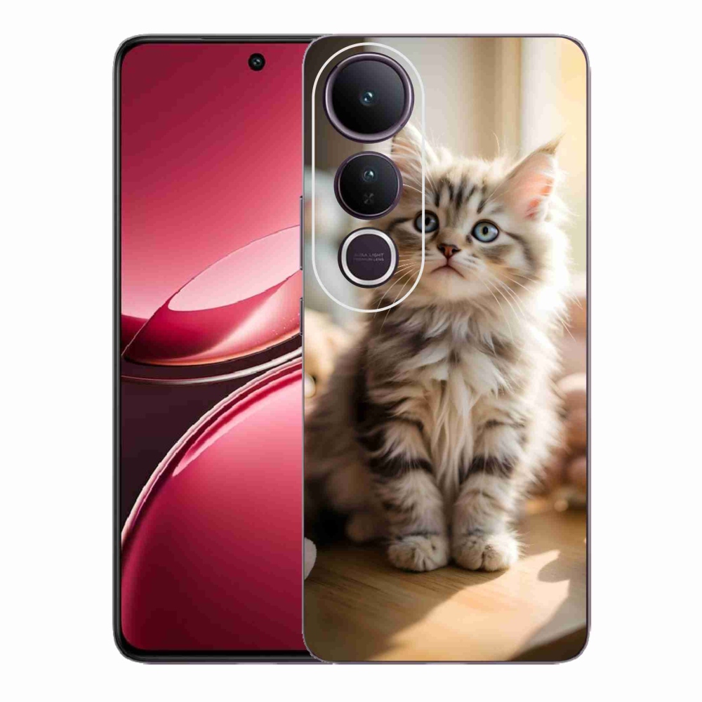 Gélový kryt mmCase na Vivo V50 Lite 4G/5G - roztomilé mačiatko 10
