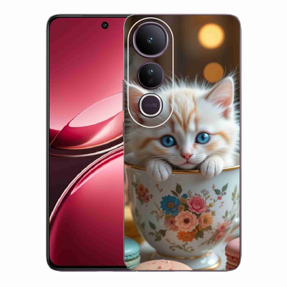 Gélový kryt mmCase na Vivo V50 Lite 4G/5G - roztomilé mačiatko 6
