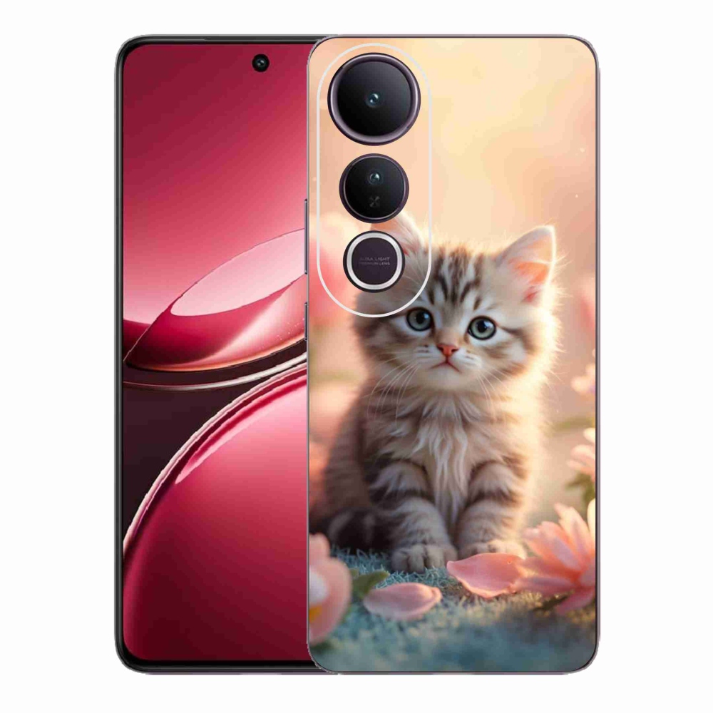 Gélový kryt mmCase na Vivo V50 Lite 4G/5G - roztomilé mačiatko 8