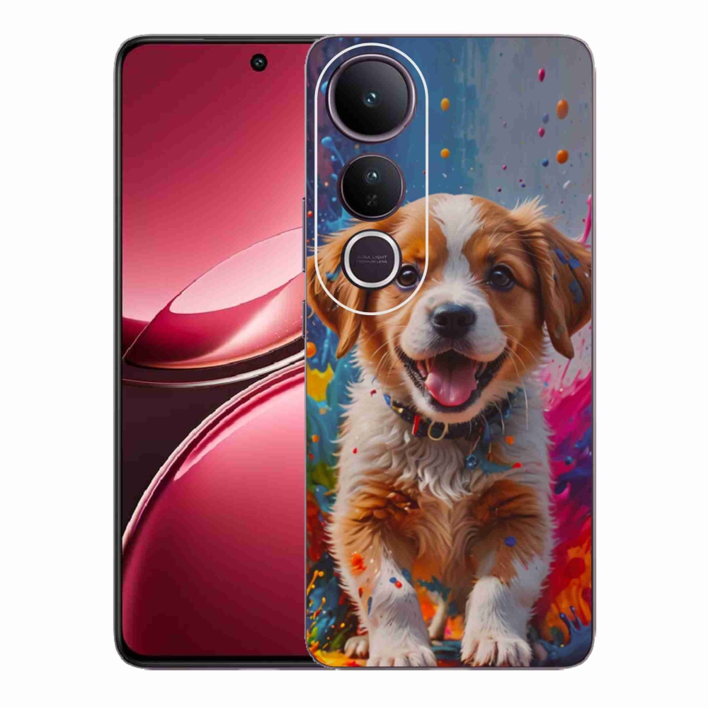 Gélový kryt mmCase na Vivo V50 Lite 4G/5G - roztomilé šteňa 3