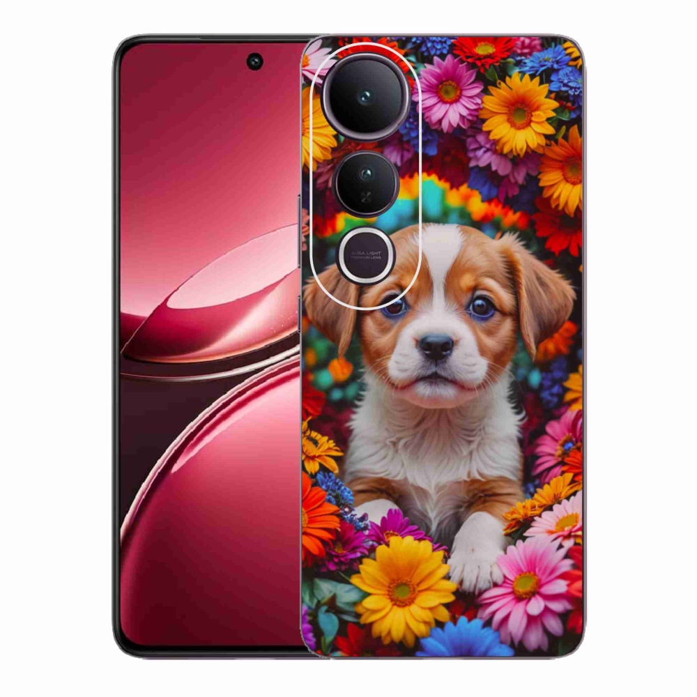 Gélový kryt mmCase na Vivo V50 Lite 4G/5G - roztomilé šteňa