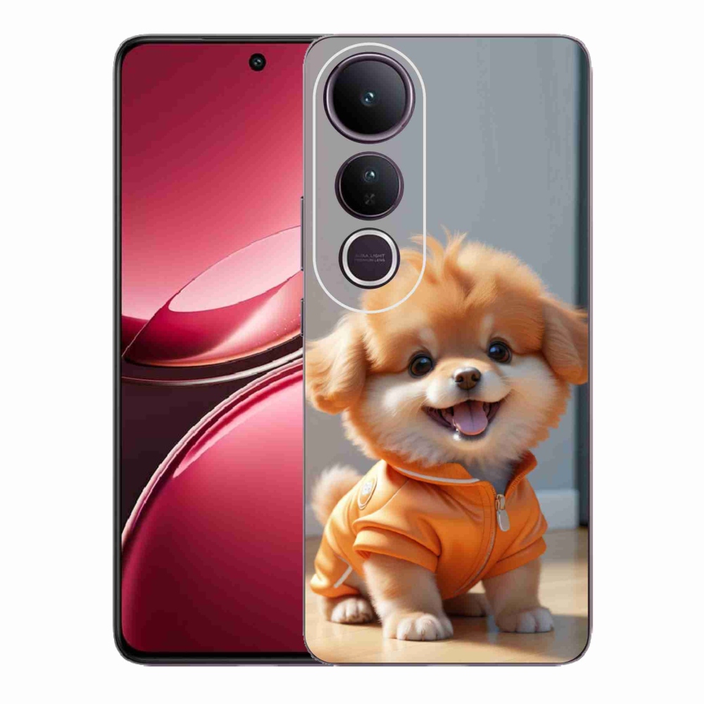 Gélový kryt mmCase na Vivo V50 Lite 4G/5G - roztomilý pomeranian v mikine