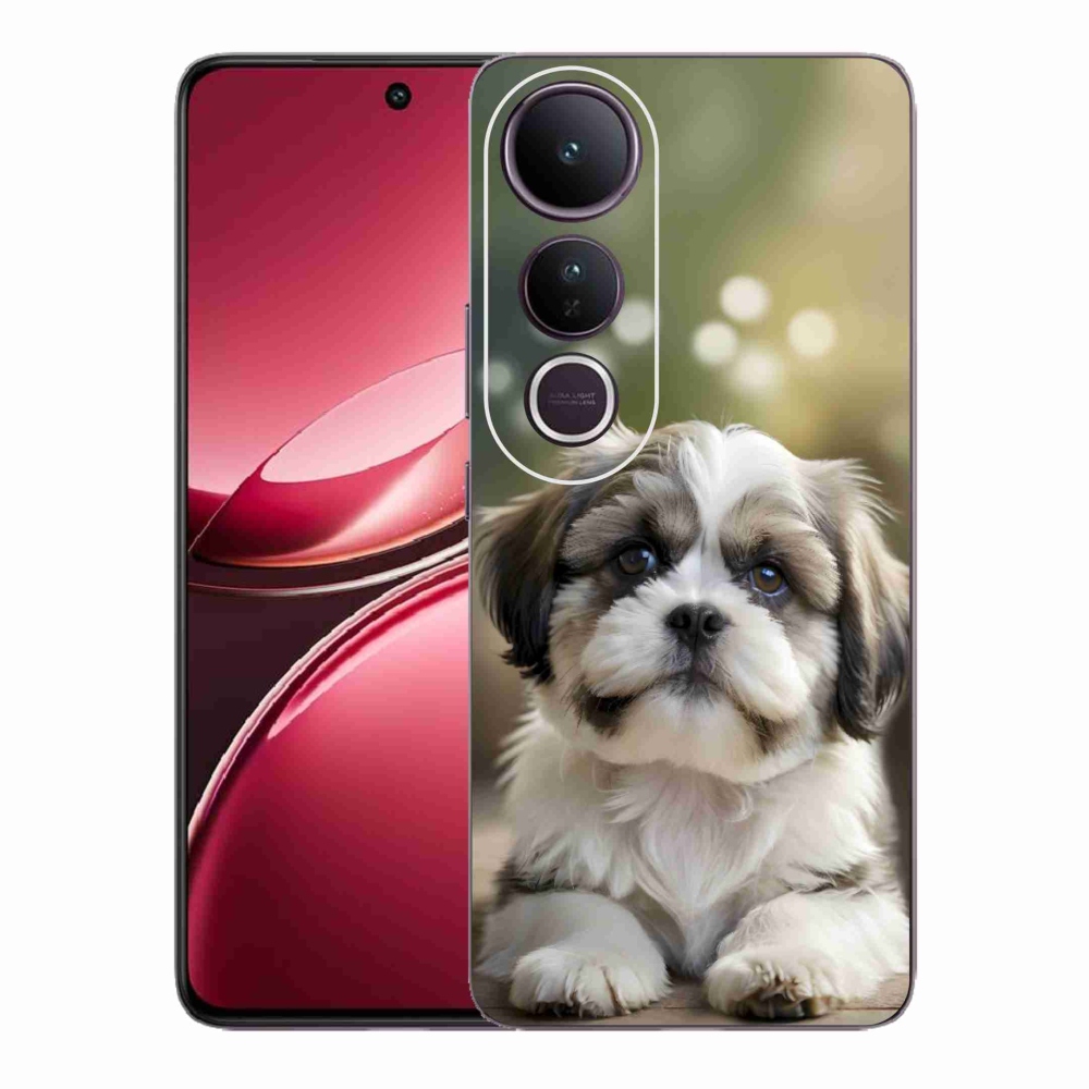 Gélový kryt mmCase na Vivo V50 Lite 4G/5G - roztomilý shih-tzu