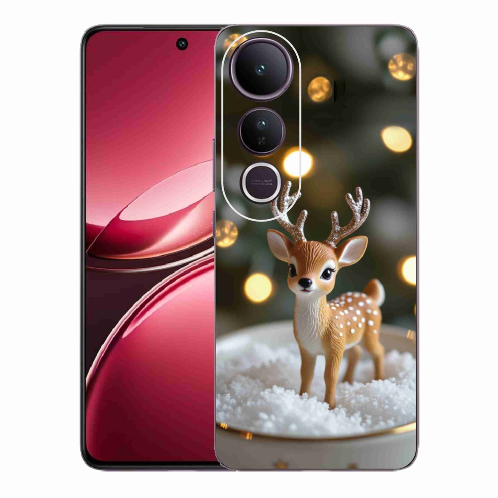 Gélový kryt mmCase na Vivo V50 Lite 4G/5G - roztomilý vianočný jeleň