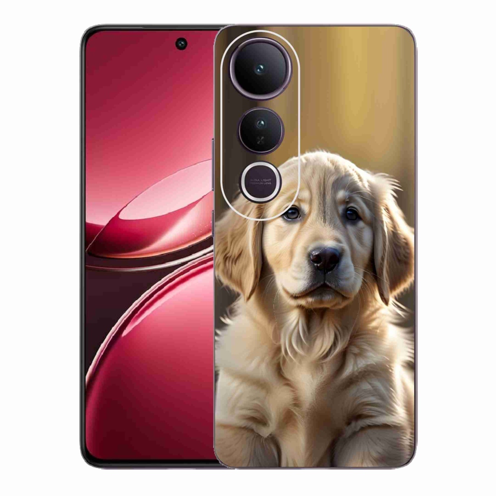 Gélový kryt mmCase na Vivo V50 Lite 4G/5G - roztomilý zlatý retriever