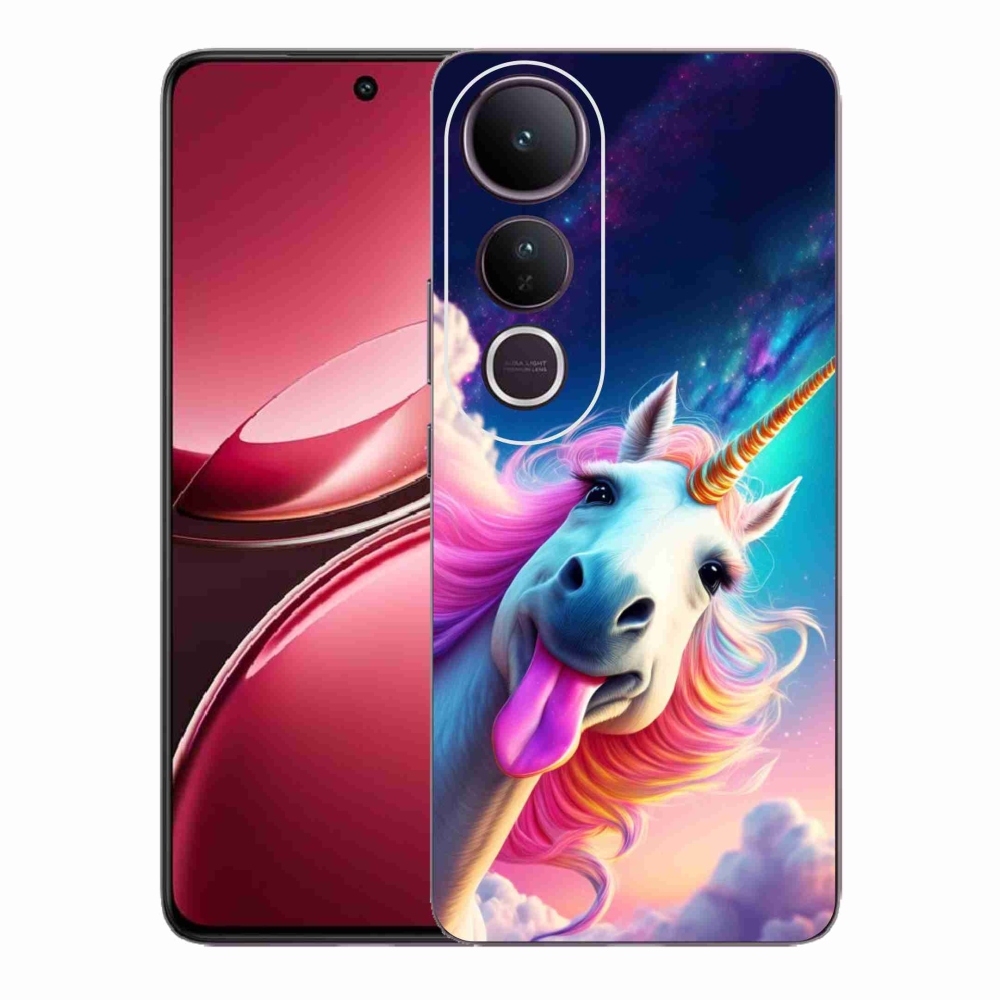 Gélový kryt mmCase na Vivo V50 Lite 4G/5G - šialený jednorožec