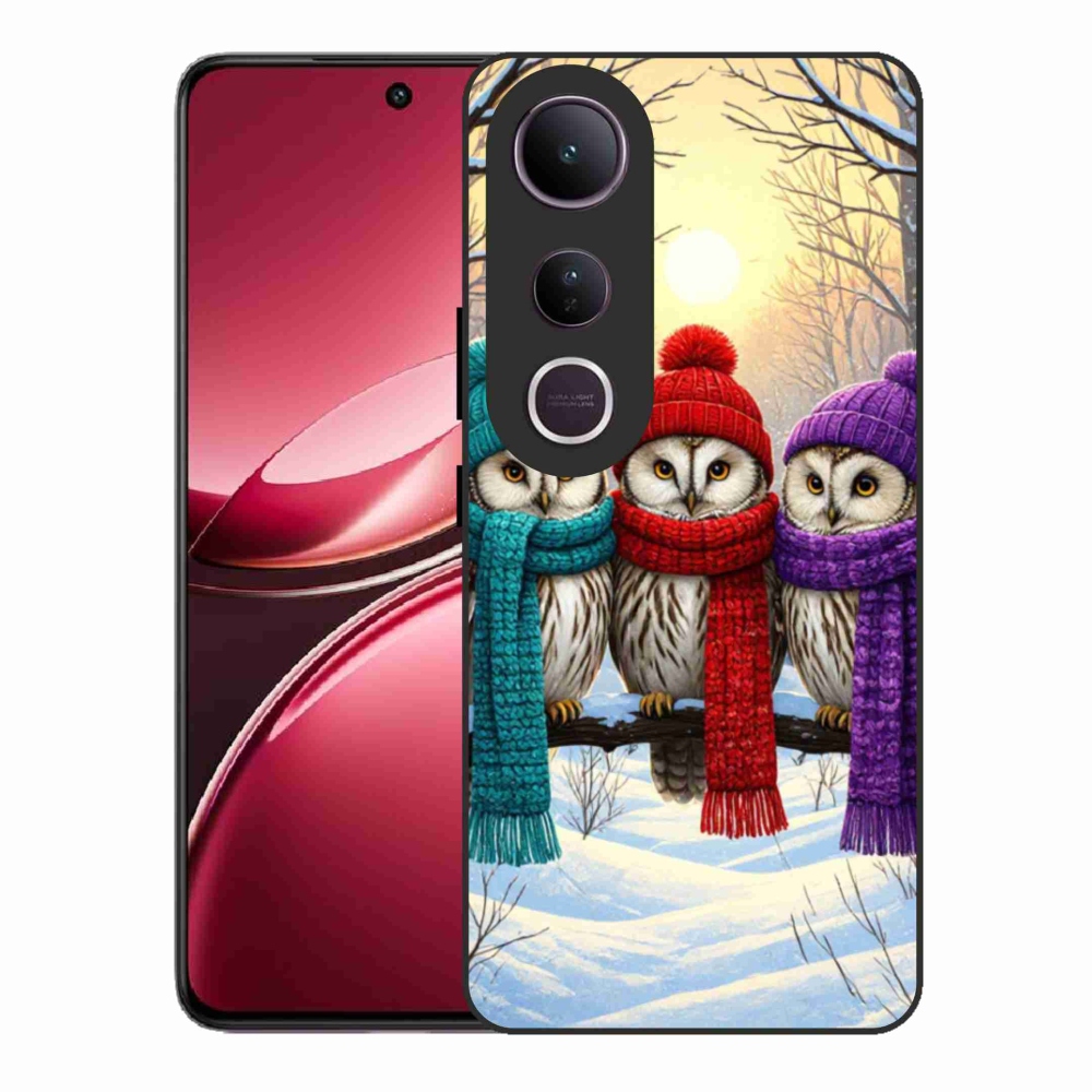 Gélový kryt mmCase na Vivo V50 Lite 4G/5G - soví priatelia