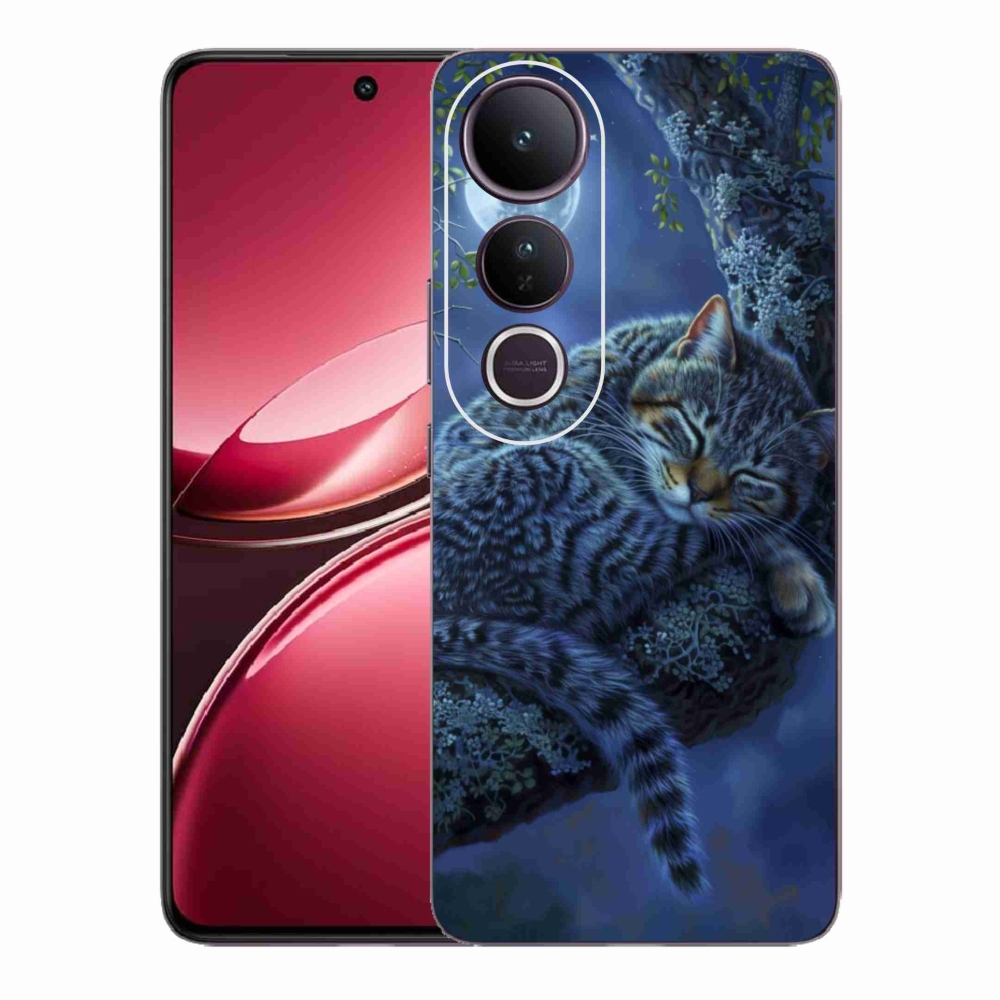 Gélový kryt mmCase na Vivo V50 Lite 4G/5G - spiaca mačka