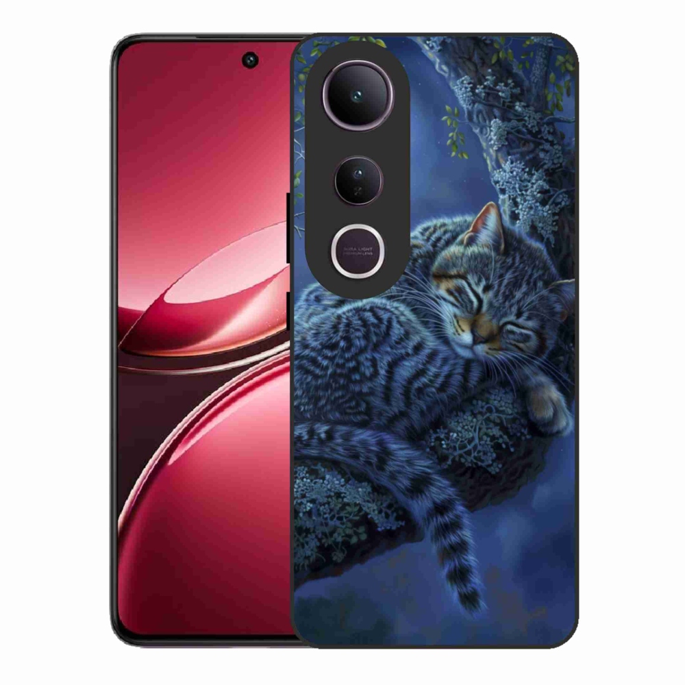 Gélový kryt mmCase na Vivo V50 Lite 4G/5G - spiaca mačka