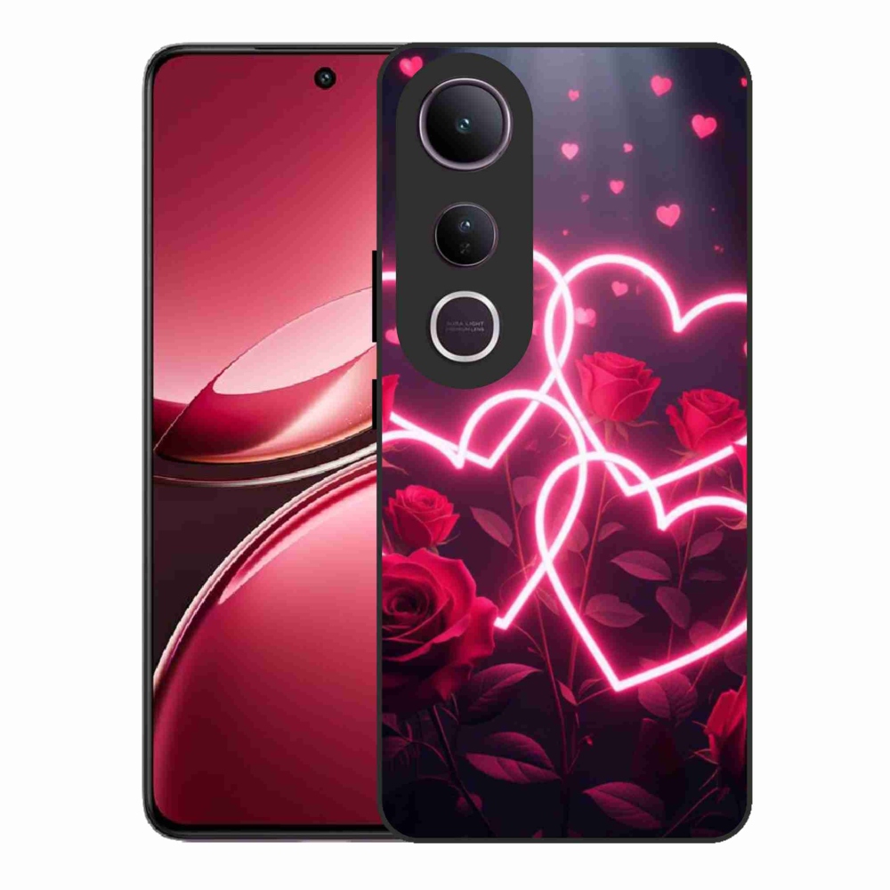 Gélový kryt mmCase na Vivo V50 Lite 4G/5G - srdce lásky