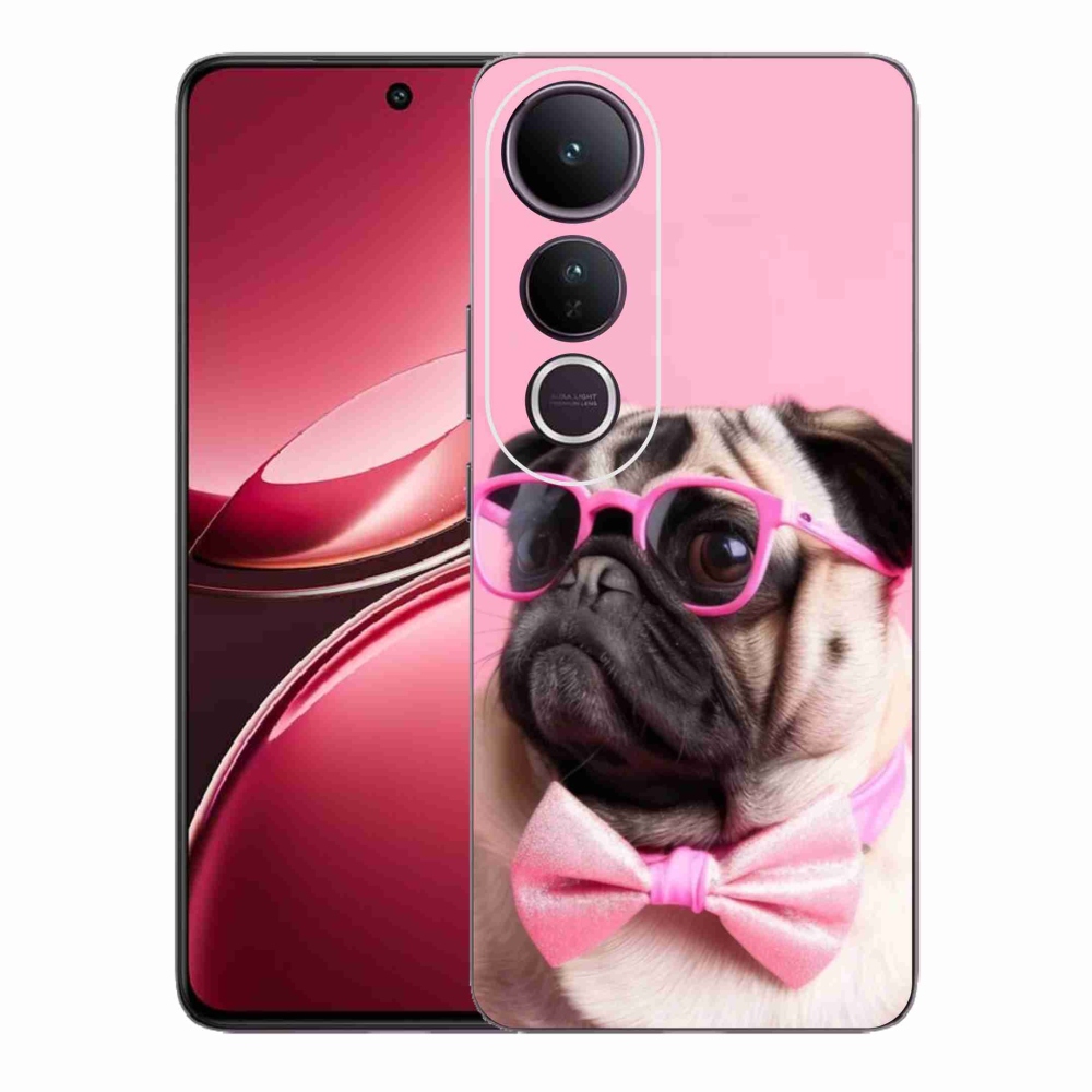 Gélový kryt mmCase na Vivo V50 Lite 4G/5G - štýlový mops