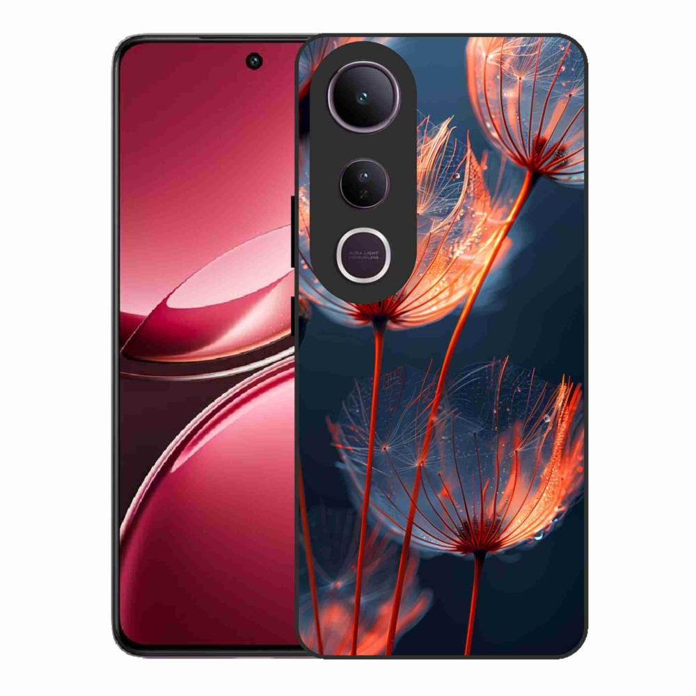 Gélový kryt mmCase na Vivo V50 Lite 4G/5G - svetielkujúce páperie