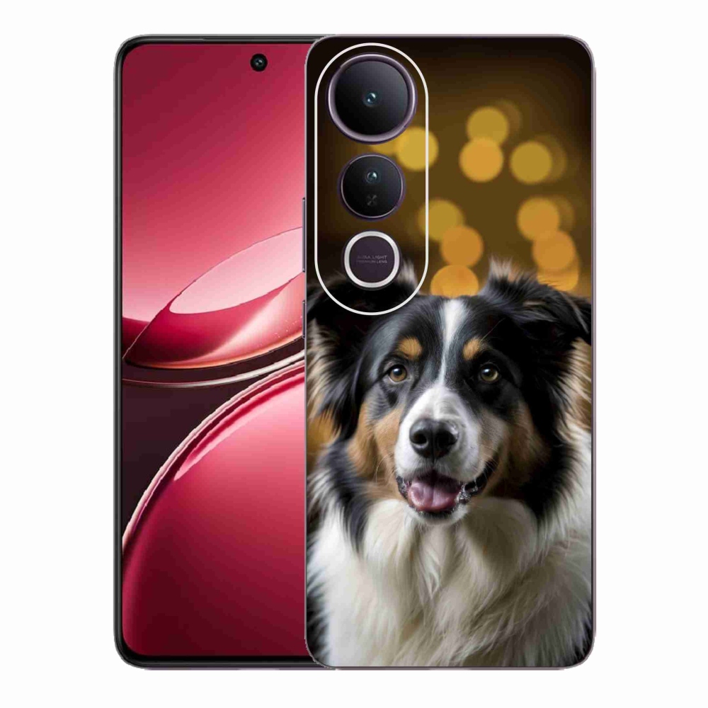 Gélový kryt mmCase na Vivo V50 Lite 4G/5G - usmievavý austrálsky ovčiak