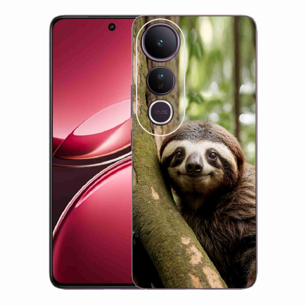 Gélový kryt mmCase na Vivo V50 Lite 4G/5G - usmievavý leňochod