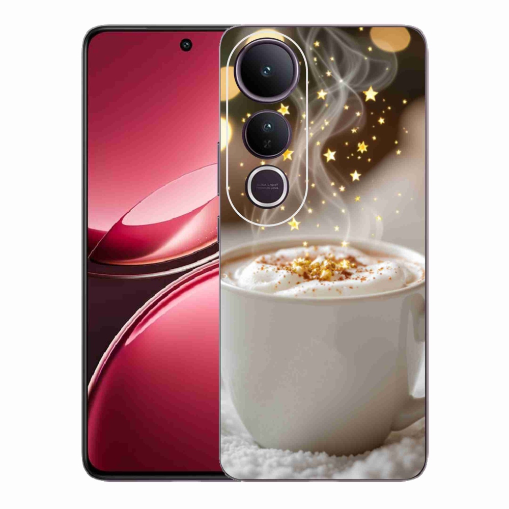 Gélový kryt mmCase na Vivo V50 Lite 4G/5G - vianočný horúci nápoj