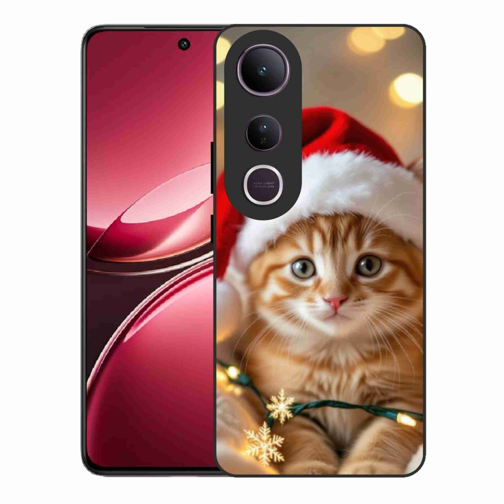 Gélový kryt mmCase na Vivo V50 Lite 4G/5G - vianočné mačiatko