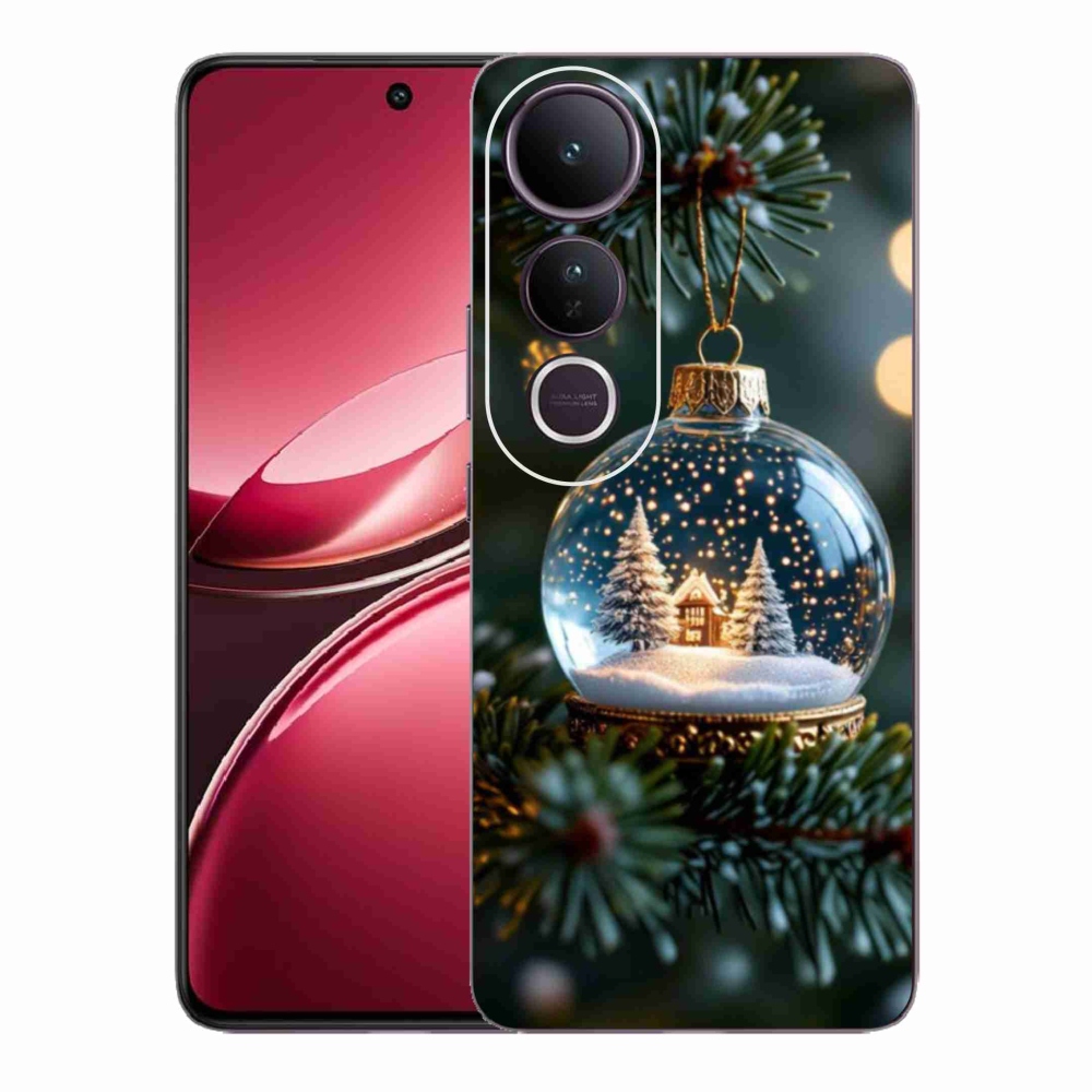 Gélový kryt mmCase na Vivo V50 Lite 4G/5G - vianočné gule 2