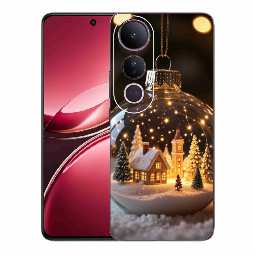 Gélový kryt mmCase na Vivo V50 Lite 4G/5G - vianočné gule 3