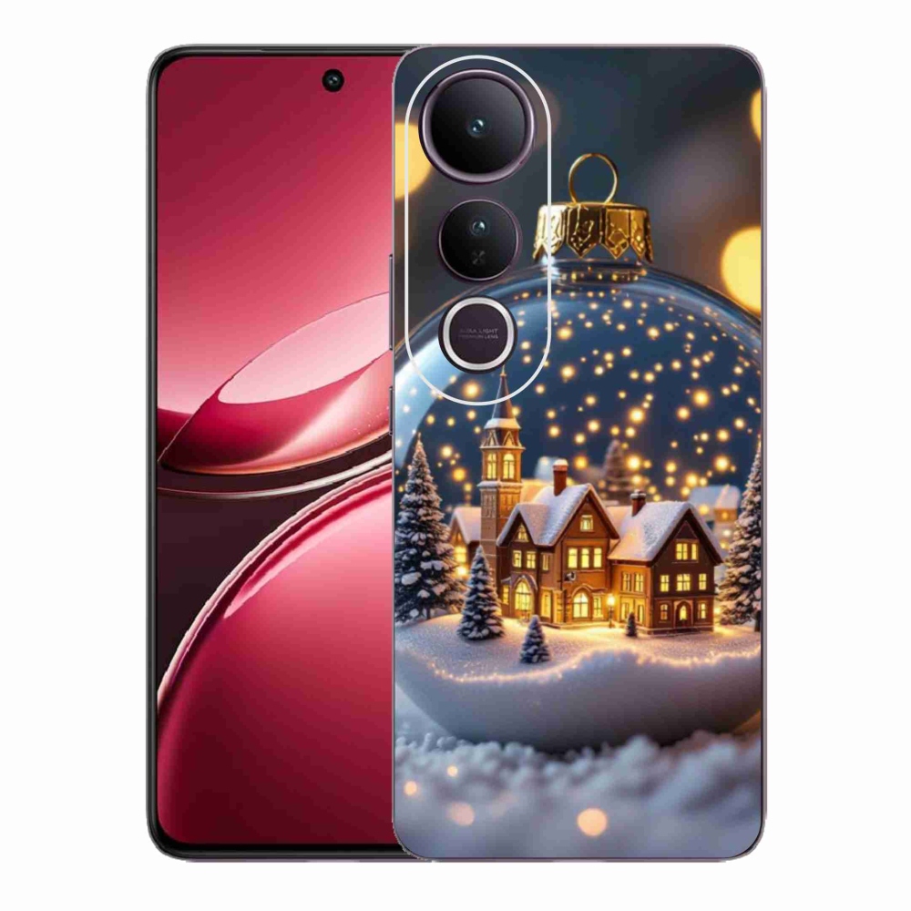 Gélový kryt mmCase na Vivo V50 Lite 4G/5G - vianočné gule 4