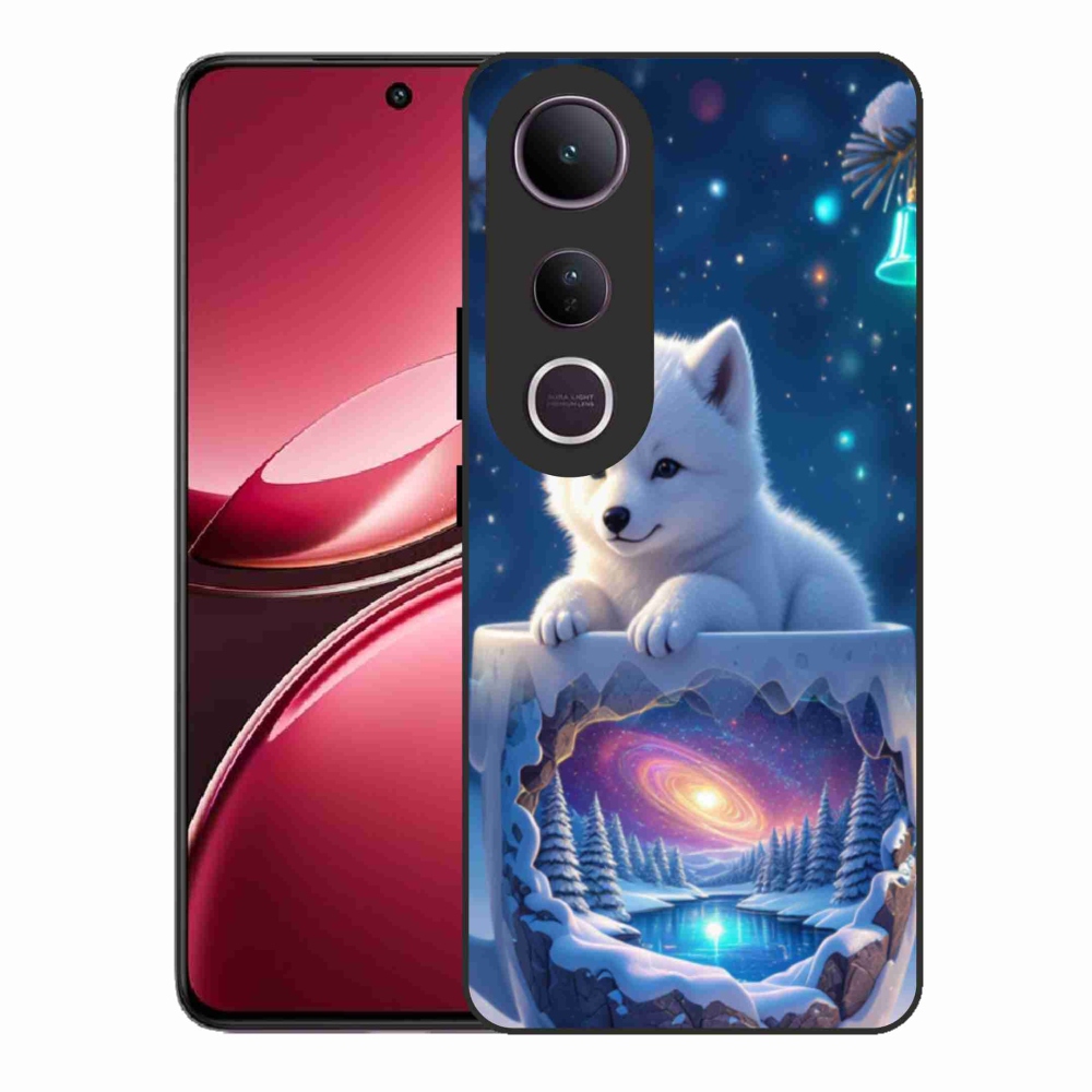 Gélový kryt mmCase na Vivo V50 Lite 4G/5G - vianočné šteňa