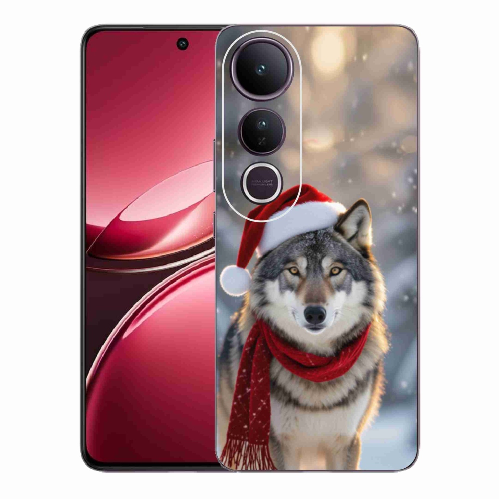 Gélový kryt mmCase na Vivo V50 Lite 4G/5G - vianočný vlk
