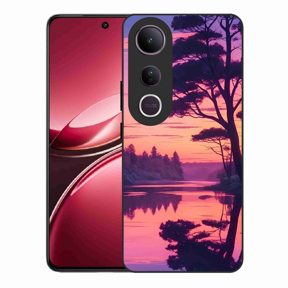 Gélový kryt mmCase na Vivo V50 Lite 4G/5G - západ slnka nad jazerom