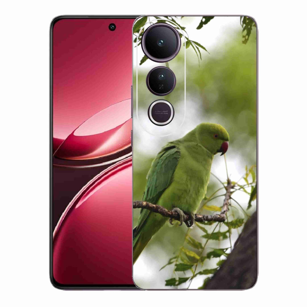 Gélový kryt mmCase na Vivo V50 Lite 4G/5G - zelený papagáj