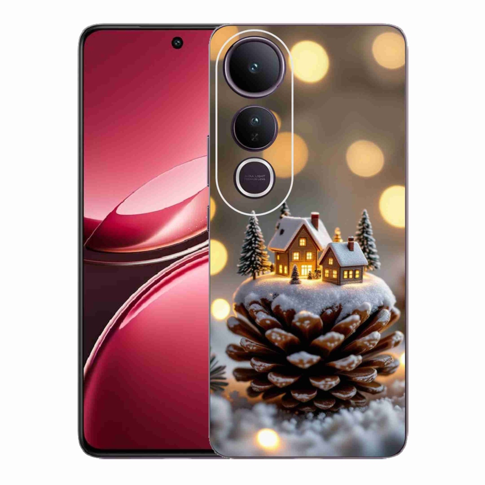Gélový kryt mmCase na Vivo V50 Lite 4G/5G - zimná dedinka