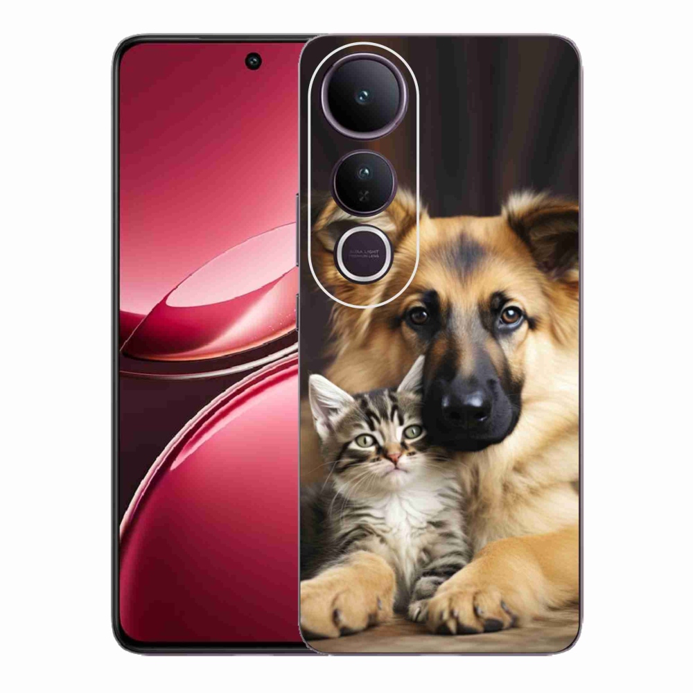 Gélový kryt mmCase na Vivo V50 Lite 4G/5G - zvieracie priateľstvo