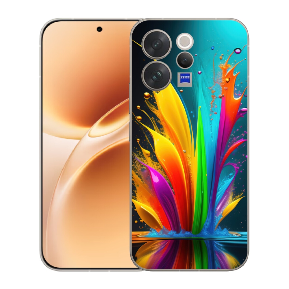 Gélový kryt mmCase na Vivo V70 - abstraktný motív 1