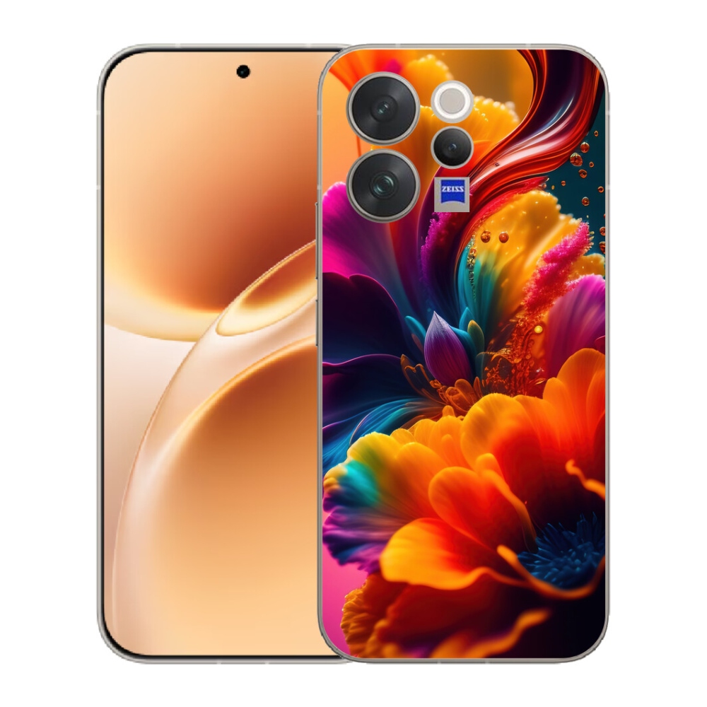 Gélový kryt mmCase na Vivo V70 - abstraktný motív 2
