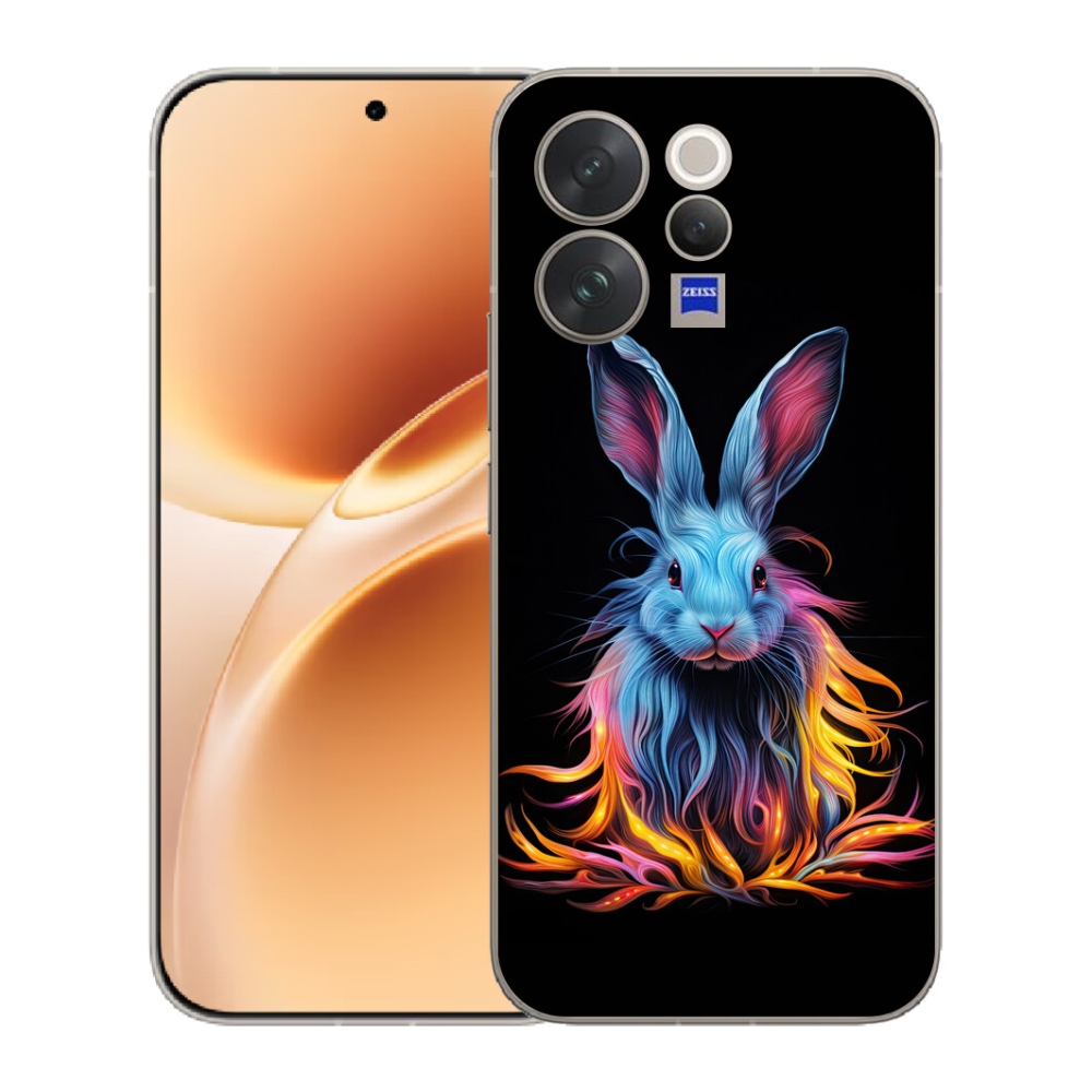 Gélový kryt mmCase na Vivo V70 - abstraktný zajac