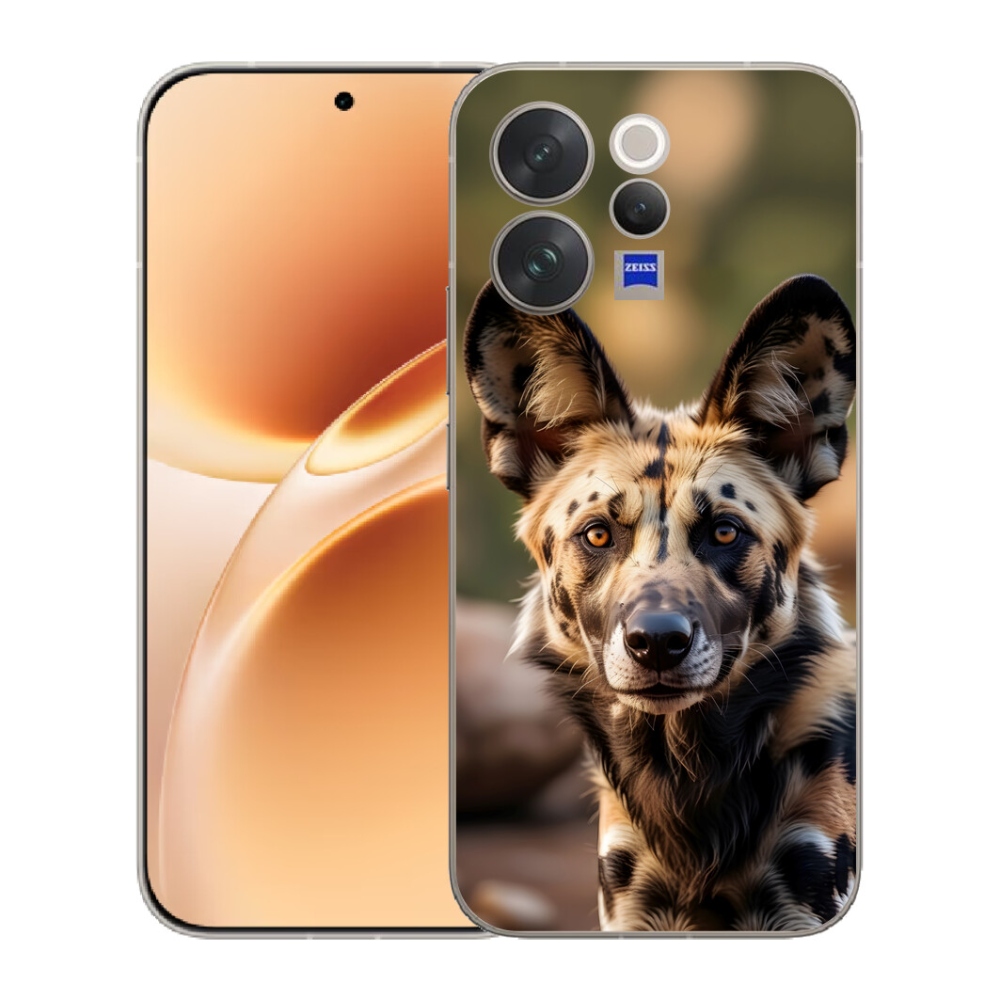 Gélový kryt mmCase na Vivo V70 - africký divoký pes